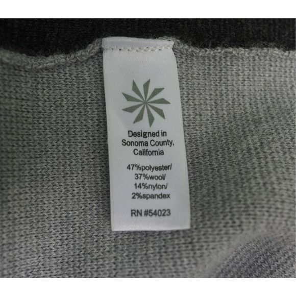 Athleta Omega Wool Grey Colorblock Long Sleeve Dress - Picture 5 of 8